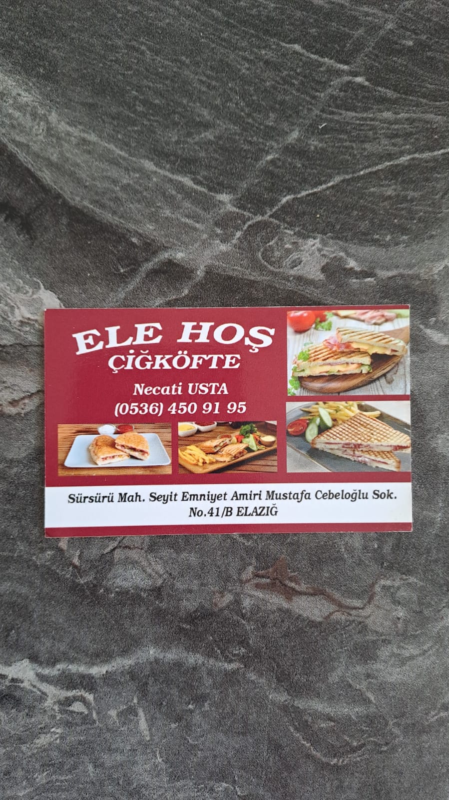 Ele hoş çiğköfte Logosu