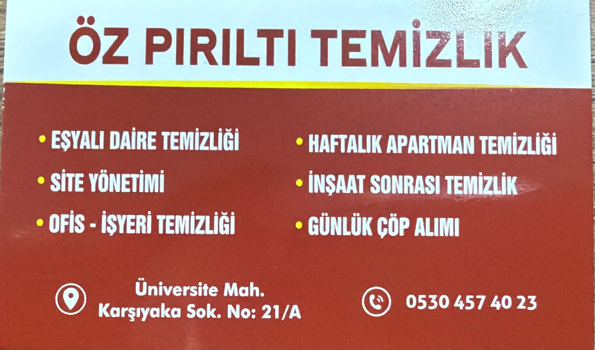 ÖZ  PIRILTI TEMİZLİK Logosu