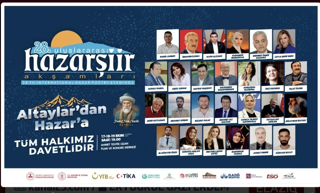 28.HAZAR ŞİİR AKŞAMLARI BAŞLIYOR.