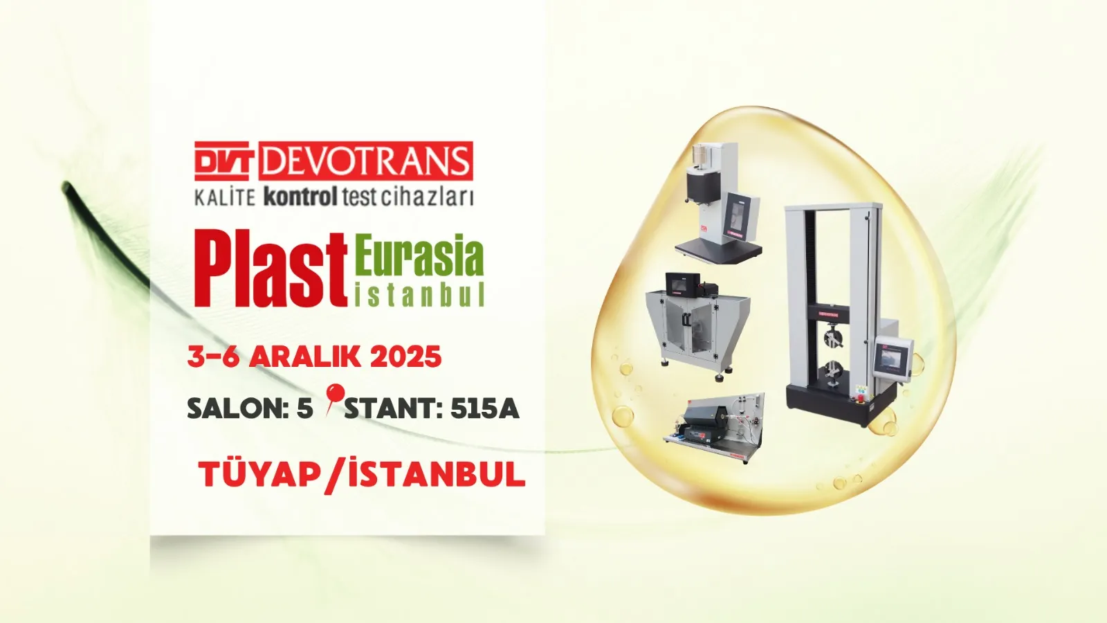 Haber: DVT Devotrans, Plast Eurasia İstanbul 2025’te Teknoloji Ve Güvenin Markası Olarak Yerini Alıyor