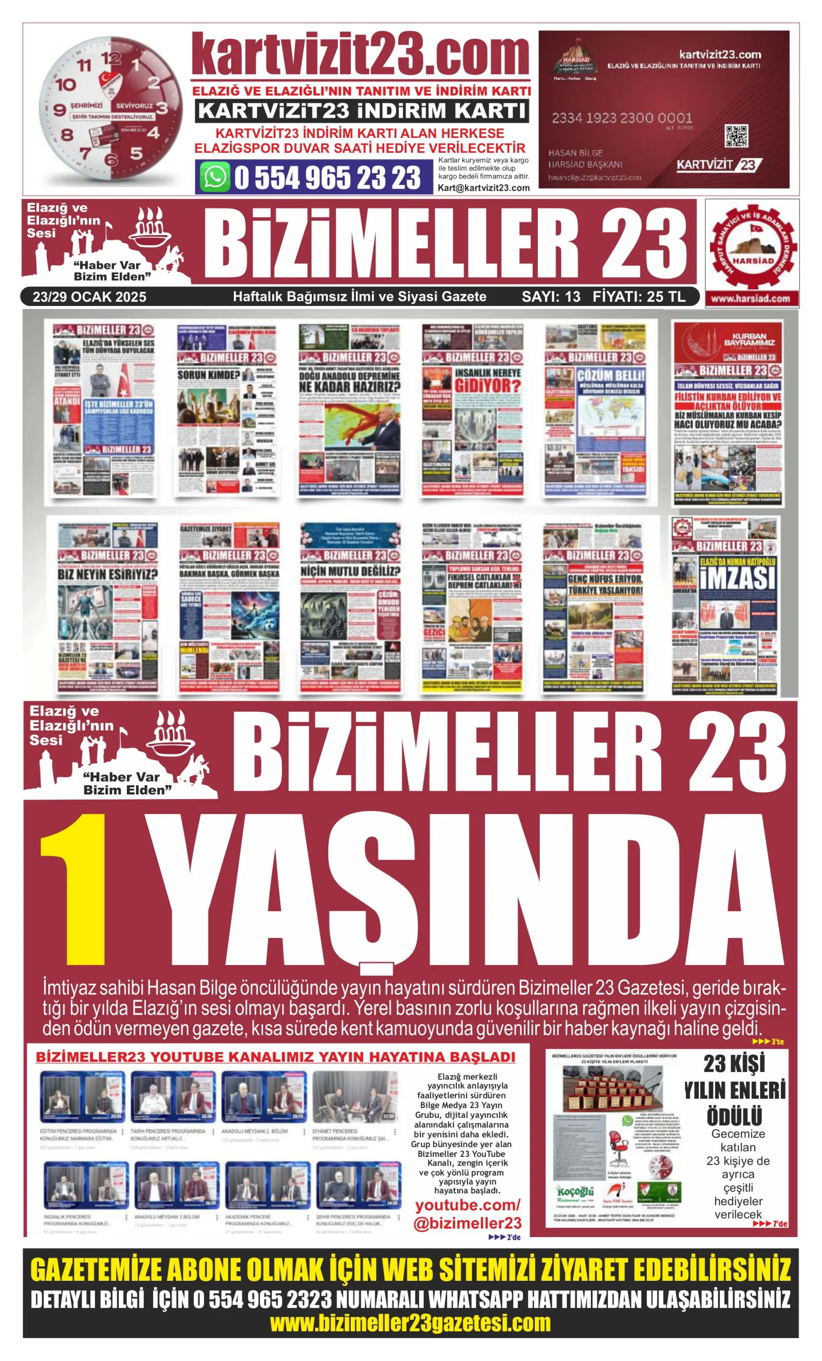 Haber: GAZETEMİZ 1 YAŞINDA - 13. SAYIMIZ ÇIKTI