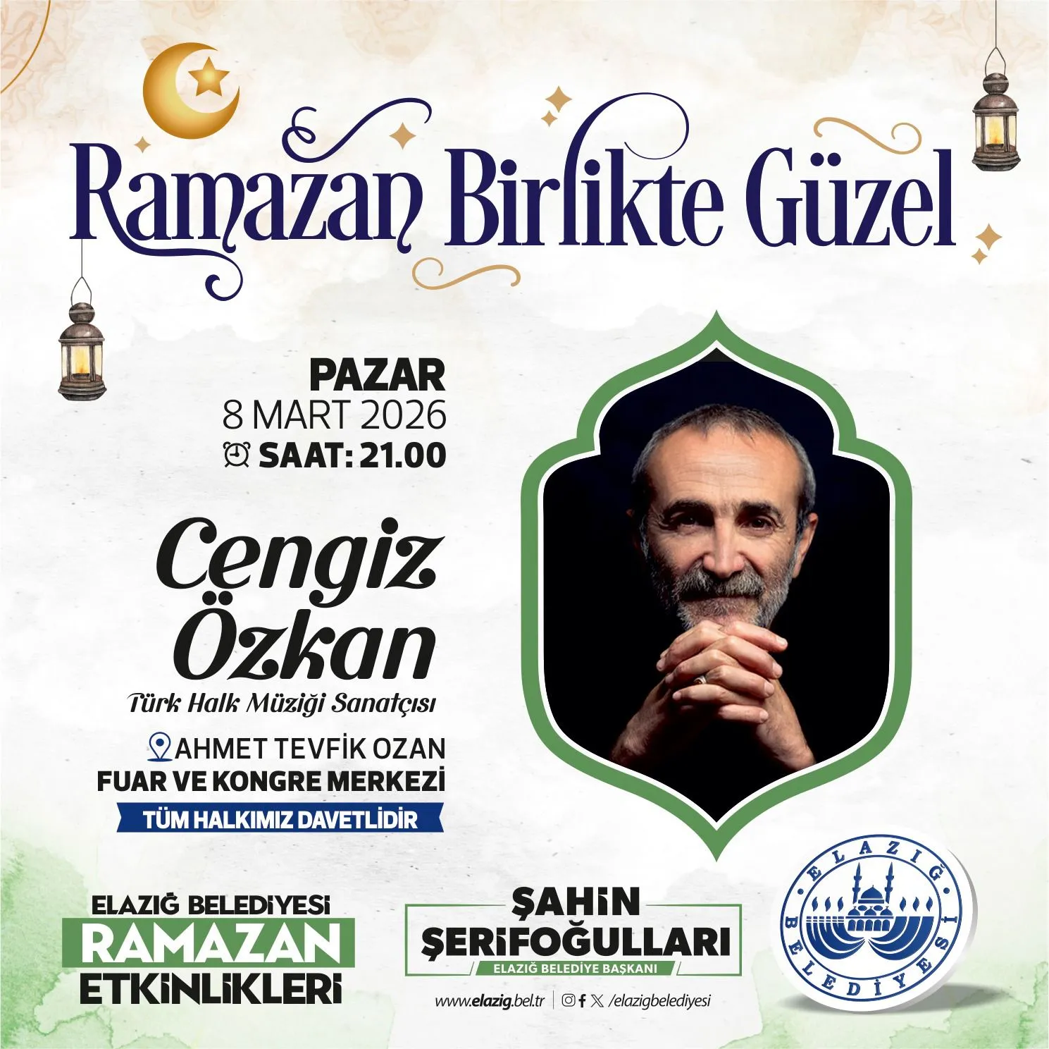 Manşet: ELAZIĞ BELEDİYESİNDEN 8 MART’A ÖZEL PROGRAM DÜNYA KADINLAR GÜNÜ MÜZİĞİN EŞSİZ NAĞMELERİYLE KUTLANACAK