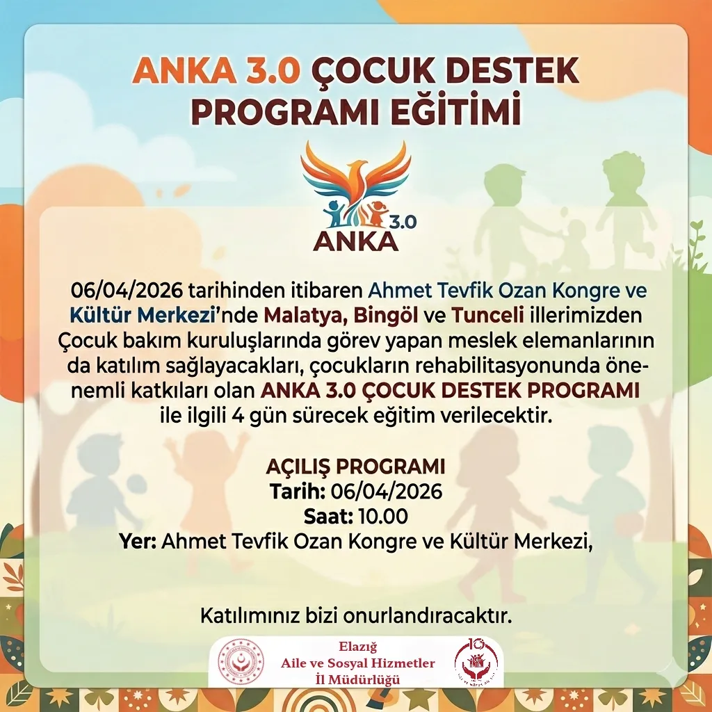 Manşet: ANKA 3.0 ÇOCUK DESTEK PROGRAMI