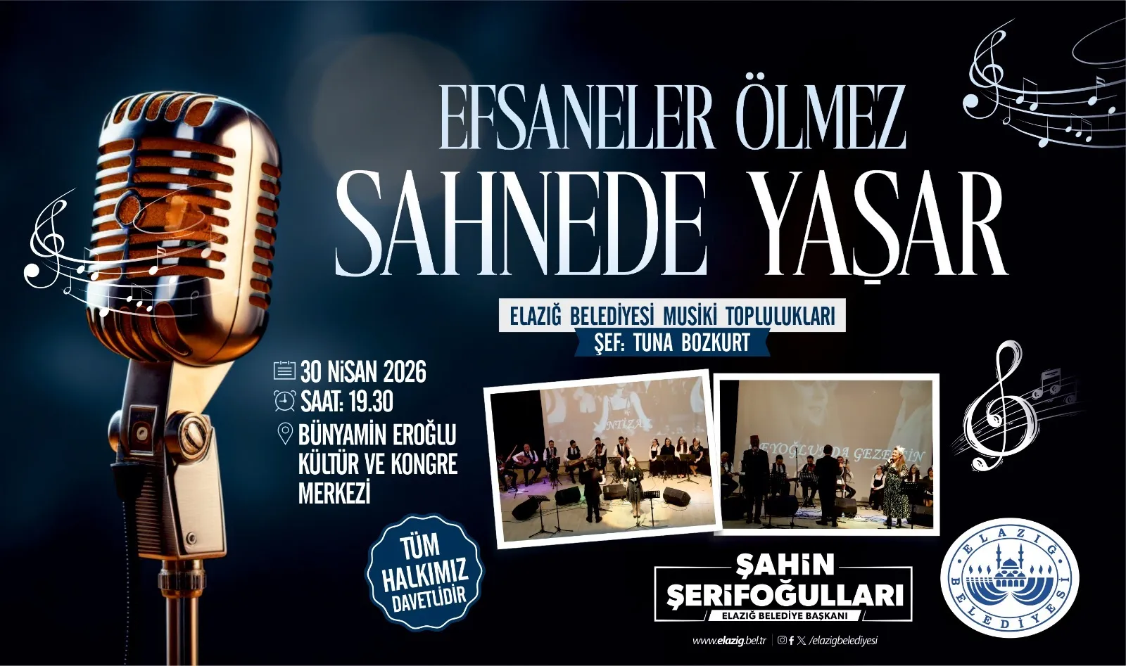 Manşet: ELAZIĞ BELEDİYESİ’NDEN VEFA KONSERİ