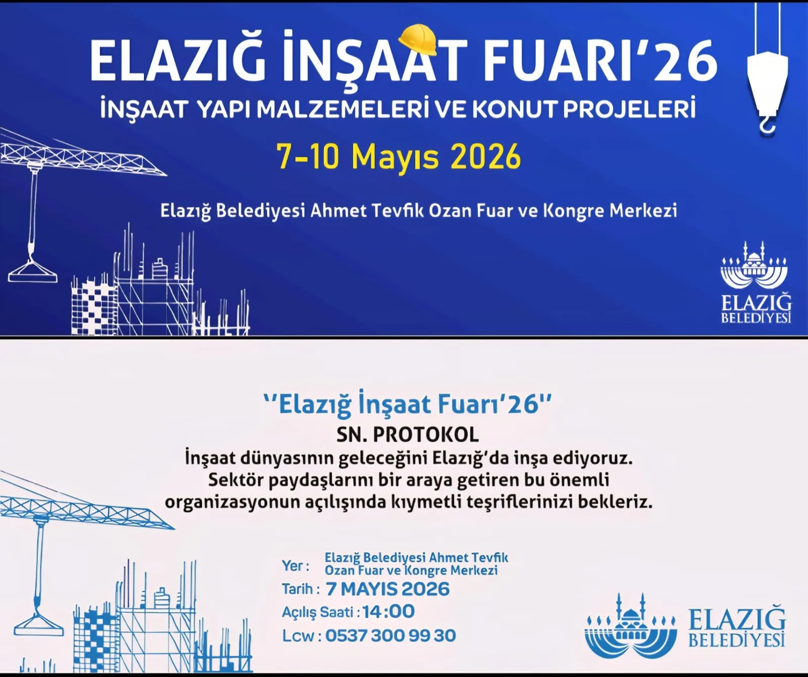 Manşet: ELAZI İNŞAAT FUARI YARIN BAŞLIYOR
