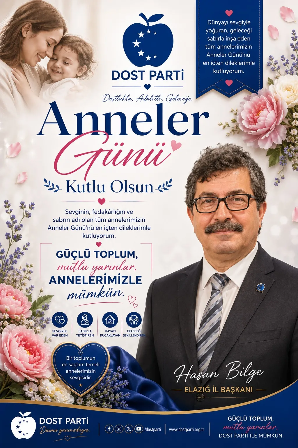 Manşet: DOST PARTİ ELAZIĞ İL BAŞKANI ANNELER GÜNÜ MESAJI