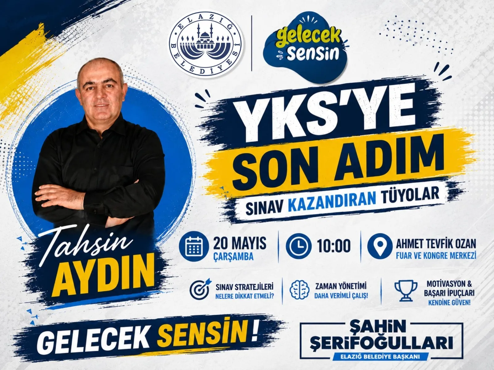 Manşet: ELAZIĞ BELEDİYESİ'NDEN YKS ÖĞRENCİLERİNE SEMİNER