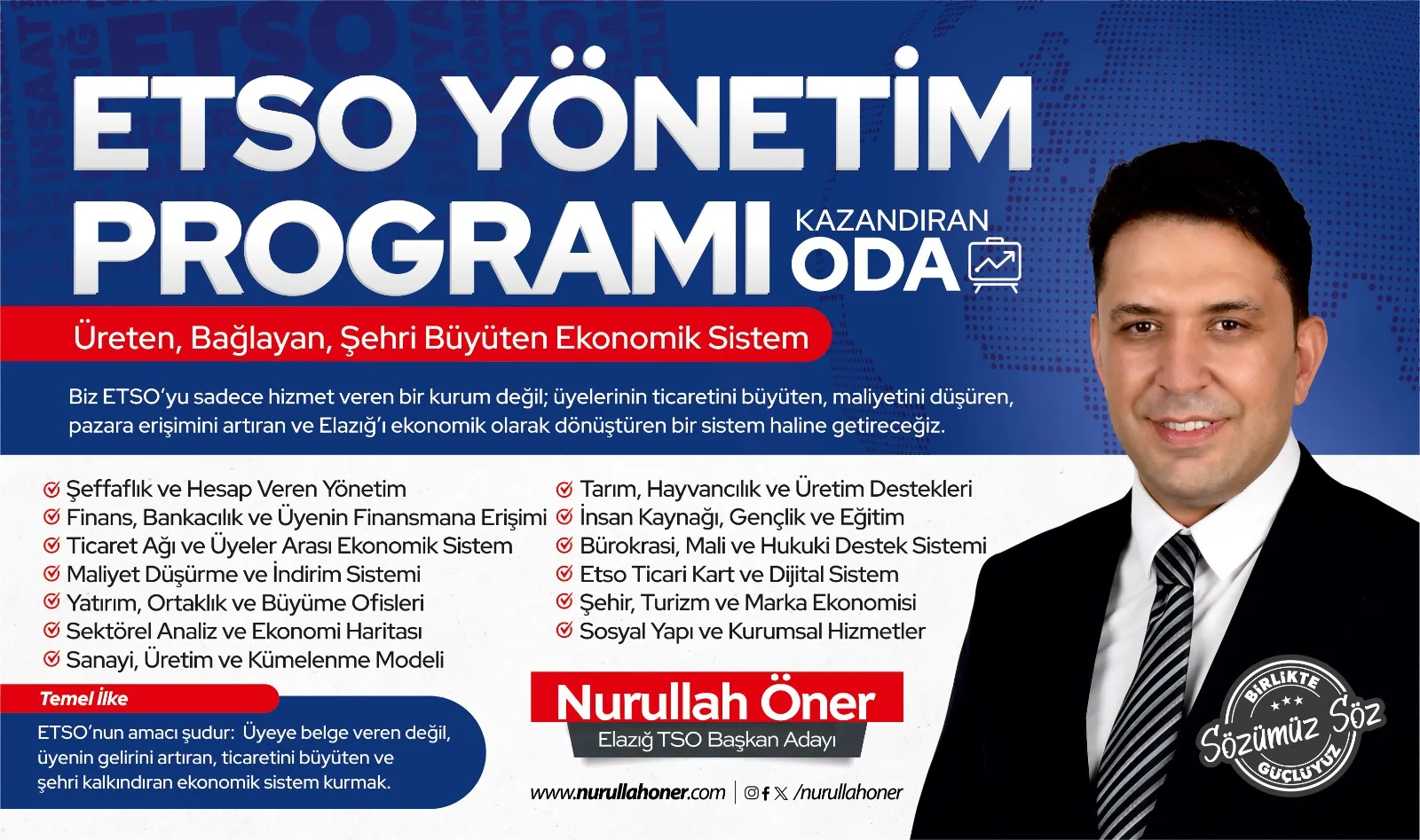 Manşet: NURULLAH ÖNER’DEN EKONOMİK DÖNÜŞÜM MANİFESTOSU: ETSO ÜRETEN VE KAZANDIRAN BİR SİSTEME DÖNÜŞECEK