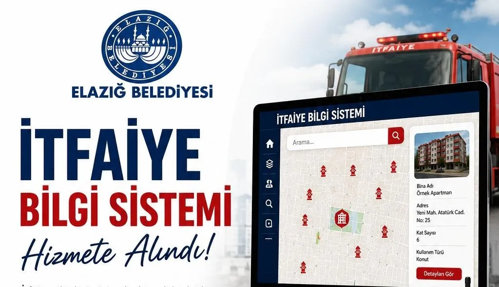 Manşet: ELAZIĞ BELEDİYESİ’NDEN İTFAİYE BİLGİ SİSTEMİ UYGULAMASI
