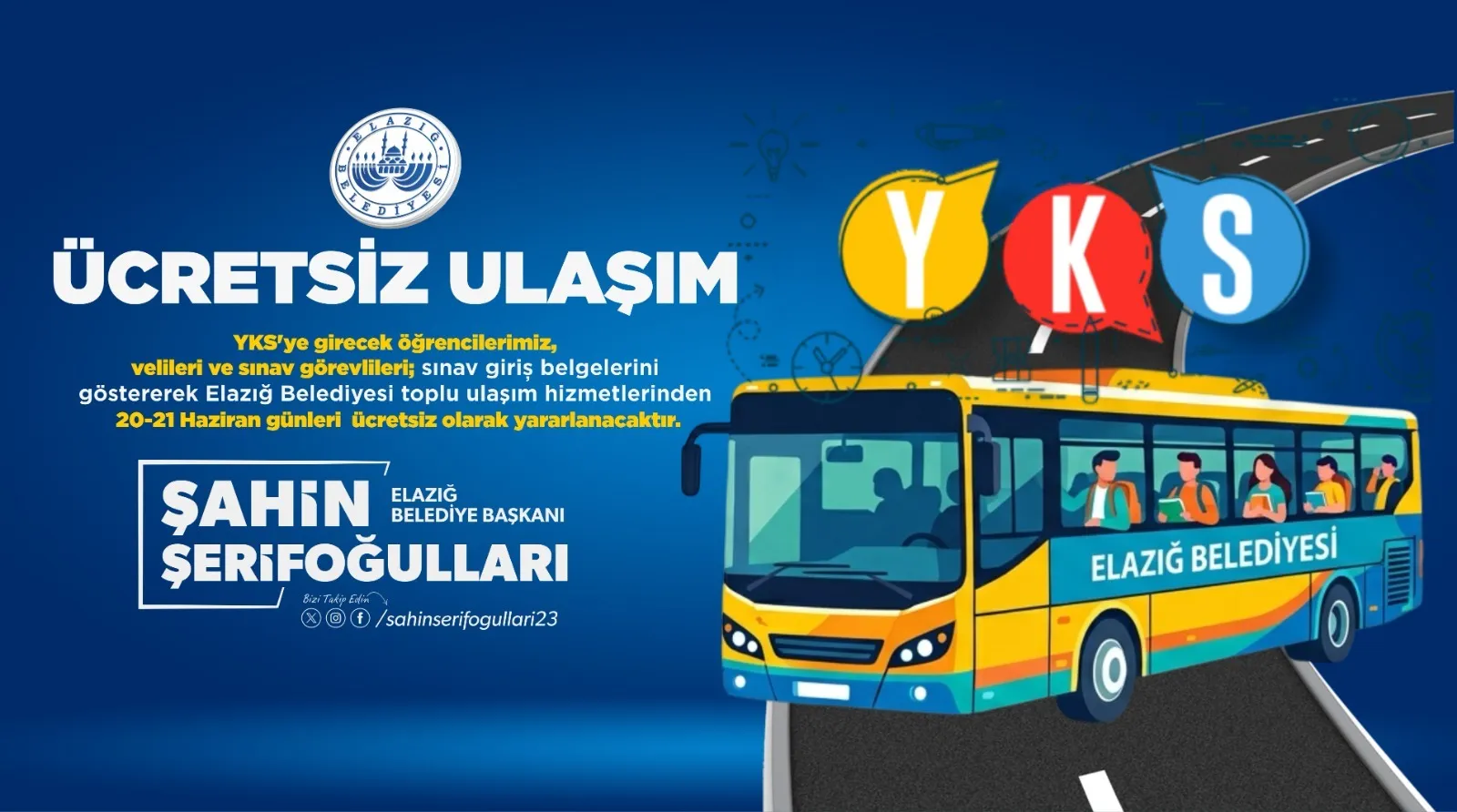 Manşet: ELAZIĞ BELEDİYESİ’NDEN ÜCRETSİZ ULAŞIM DESTEĞİ