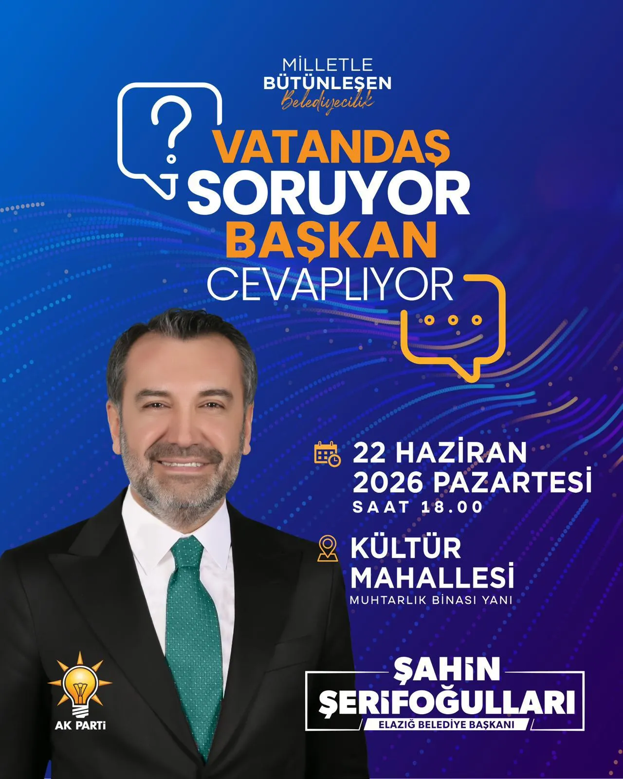 Manşet: BAŞKAN ŞERİFOĞULLARI, KÜLTÜR MAHALLESİ'NDE VATANDAŞLARLA BULUŞACAK