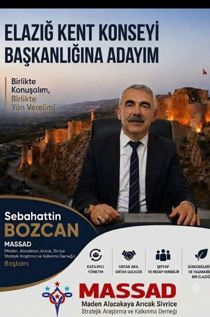 Manşet: ELAZIĞ KENT KONSEYİ SEÇİMLİ GENEL KURULU TOPLANTI İLANI VE ÜYE LİSTESİ GÜNCELLEME DUYURUSU