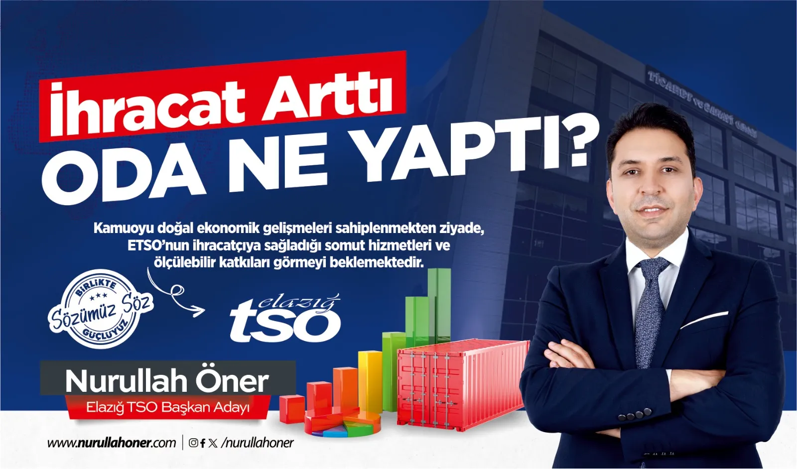 Manşet: NURULLAH ÖNER: "İHRACATIN BAŞARISI SADECE RAKAMLARLA ÖLÇÜLMEZ”