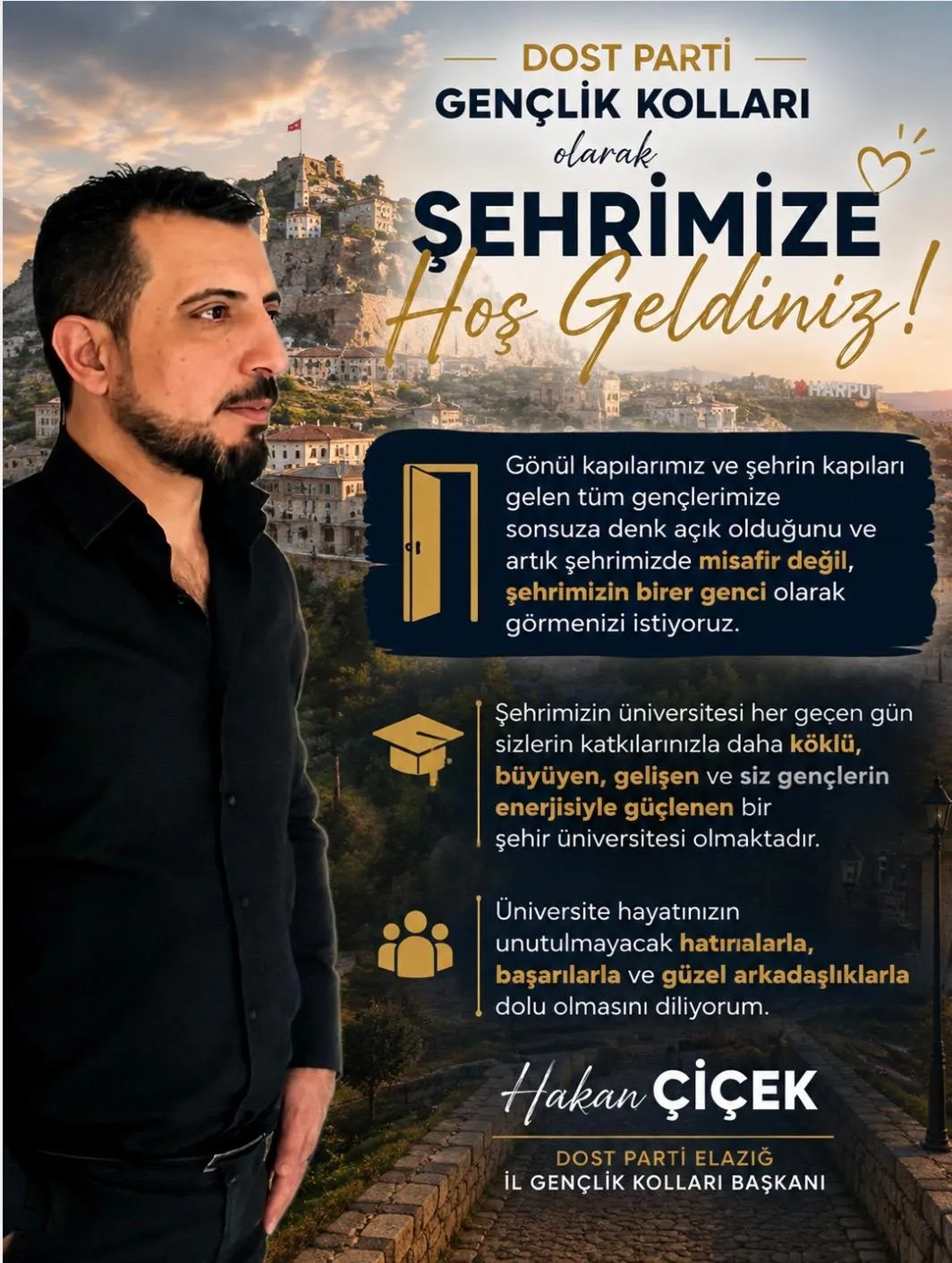 Manşet: DOST PARTİ ELAZIG GENÇLIK KOLLARI BAŞKANI ACIKLAMA