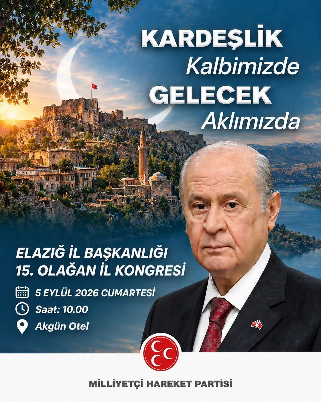 Manşet: MHP ELAZIĞ 15. OLAĞAN İL KONGRESİ 5 EYLÜL’DE GERÇEKLEŞTİRİLECEK