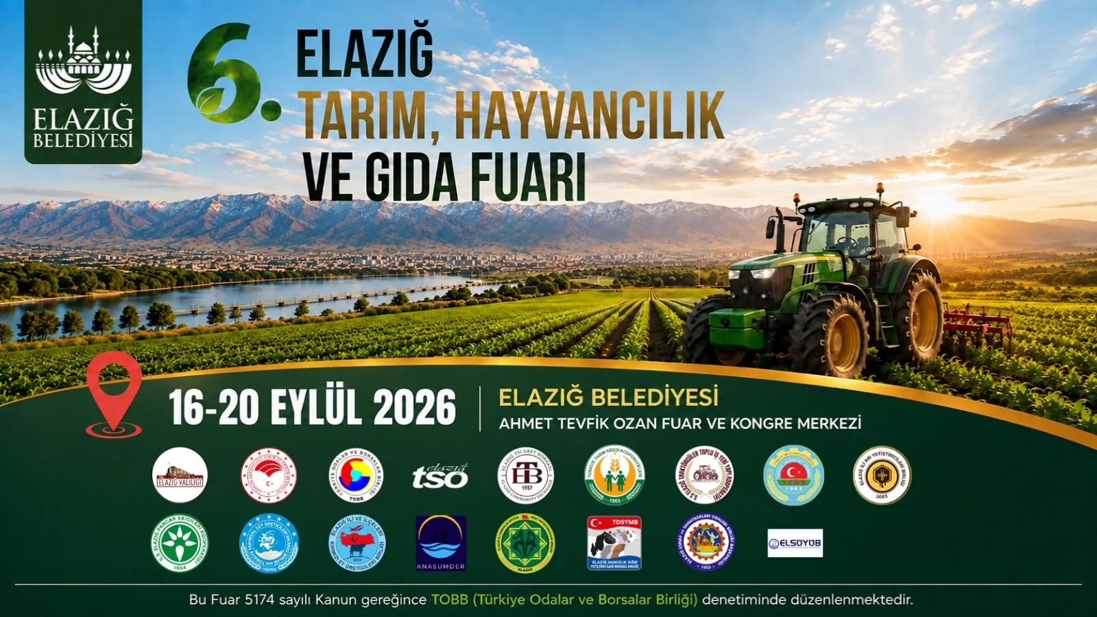 Manşet: ELAZIĞ BELEDİYESİ TARAFINDAN 6. KEZ TARIM FUARI DÜZENLENECEK