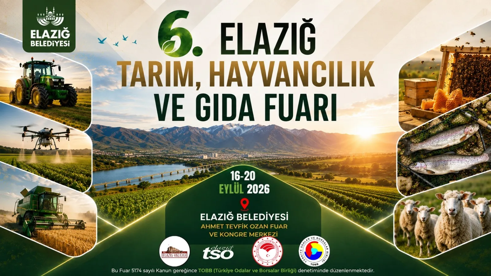 Manşet: ELAZIĞ BELEDİYESİ 6. TARIM FUARI BAŞLIYOR