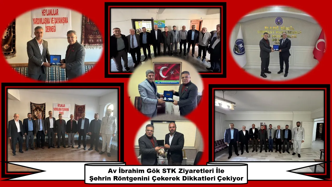 Manşet: AV İBRAHİM GÖK STK ZİYARETLERİ İLE ŞEHRİN RÖNTGENİNİ ÇEKEREK DİKKATLERİ ÇEKİYOR